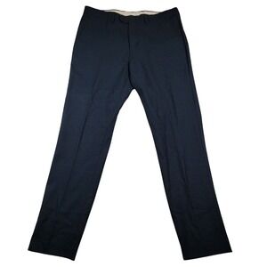 J.Crew Men's Bowery Slim Wool Trousers Sz‎ 34 x 32 Blue Tweed Pants Corpcore